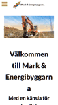 Mobile Screenshot of mark-energibyggarna.se